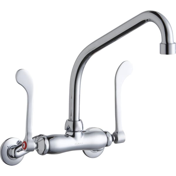Elkay Wall Mnt 4In, Ha 8In Spt, 1Pc Wrist Bld Hndl, 6In, 2In Hw Chrome LK945HA08T6T - main